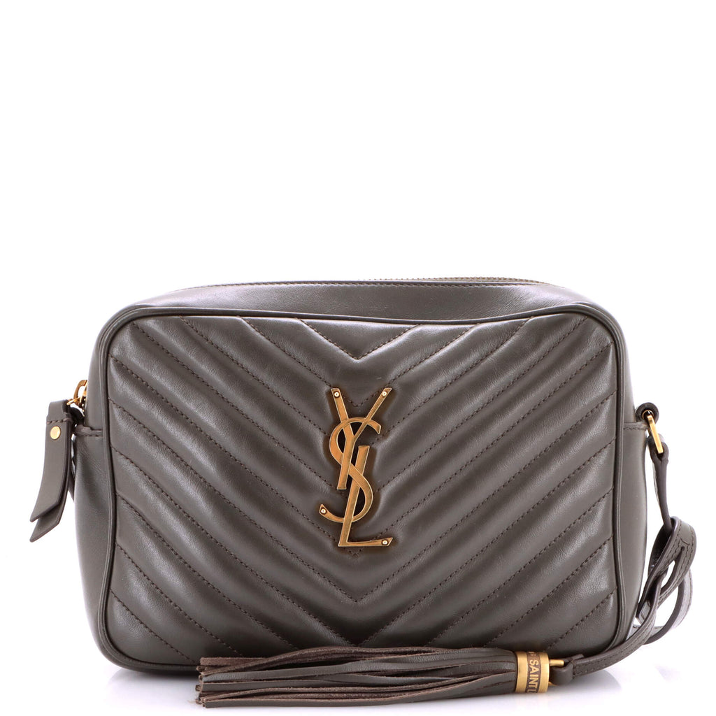 Lou Camera Bag Matelasse Chevron Leather Small