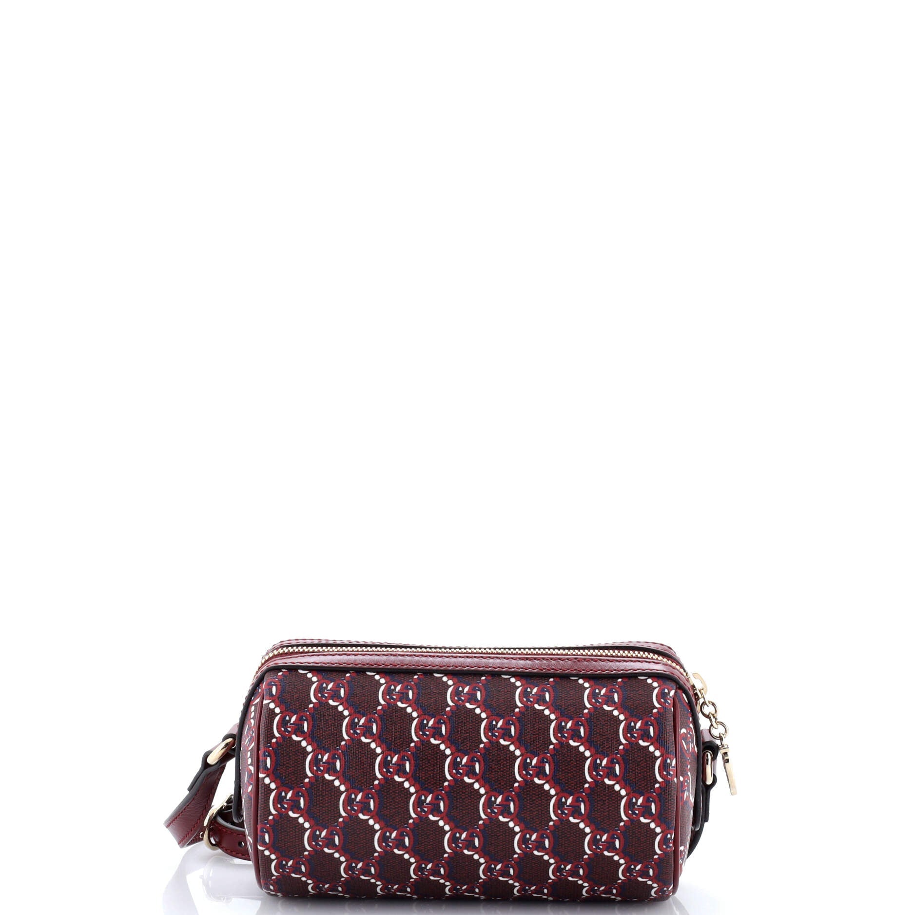 Cylindrical Shoulder Bag GG Shadow Coated Canvas Mini