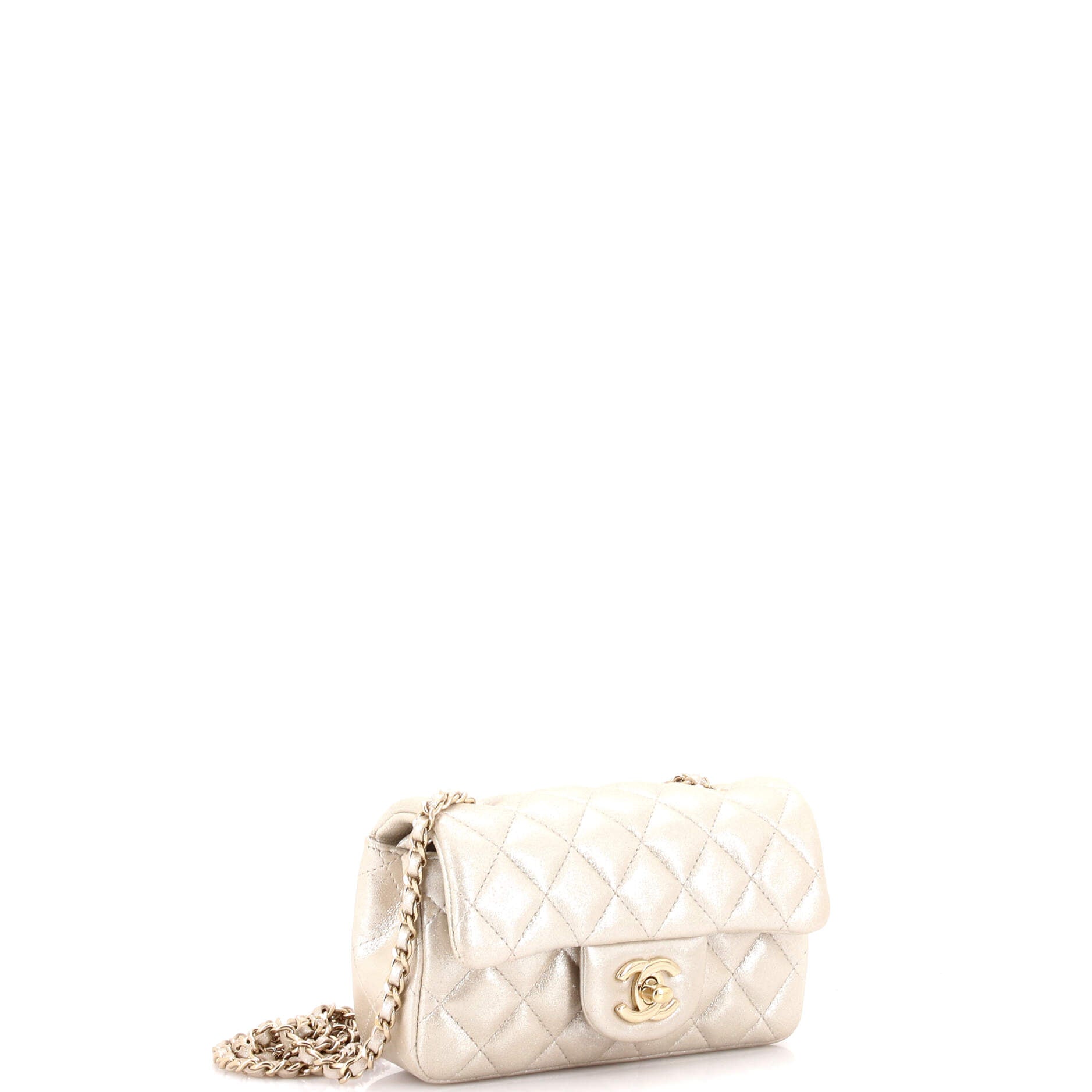 Classic Single Flap Bag Quilted Iridescent Calfskin Mini