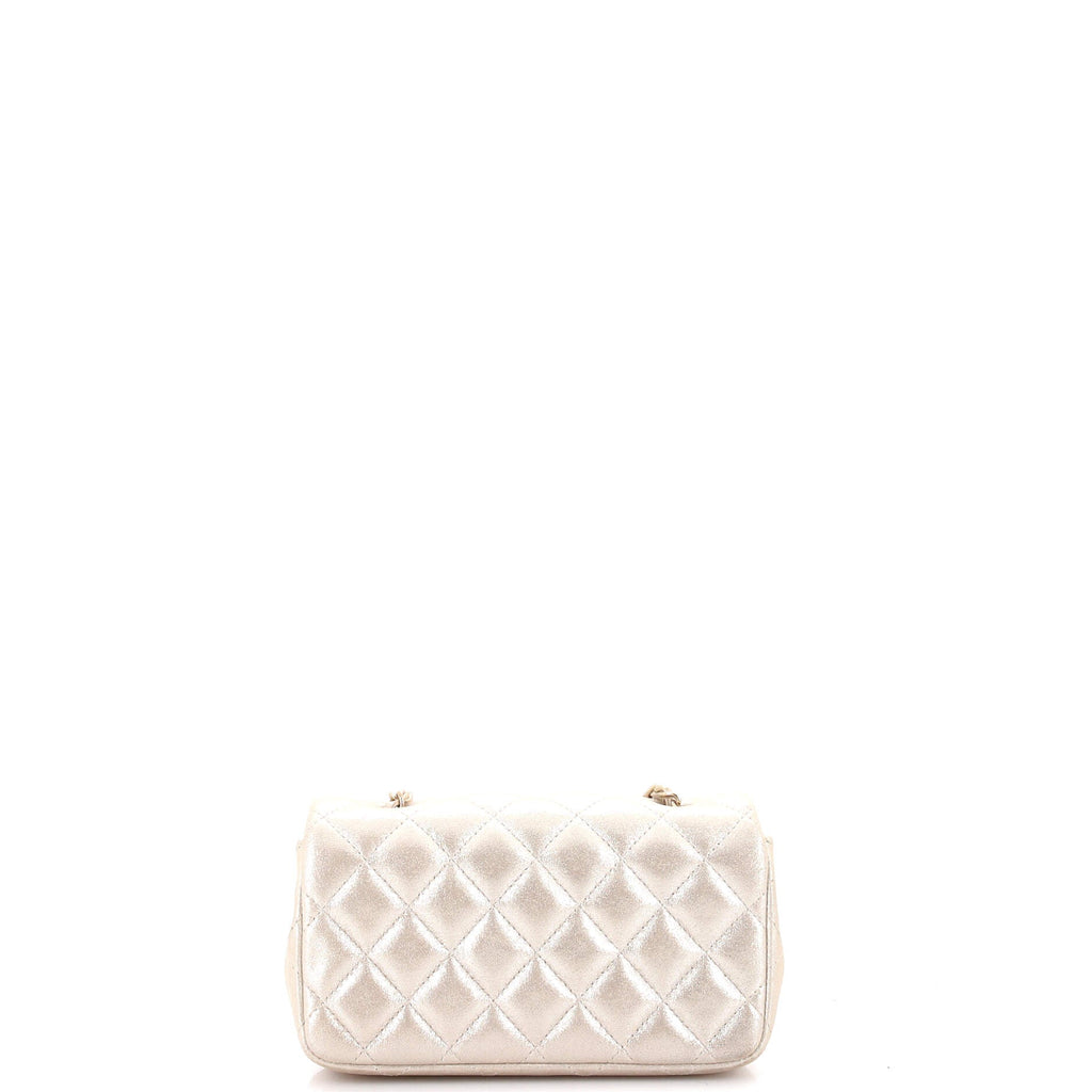 Classic Single Flap Bag Quilted Iridescent Calfskin Mini