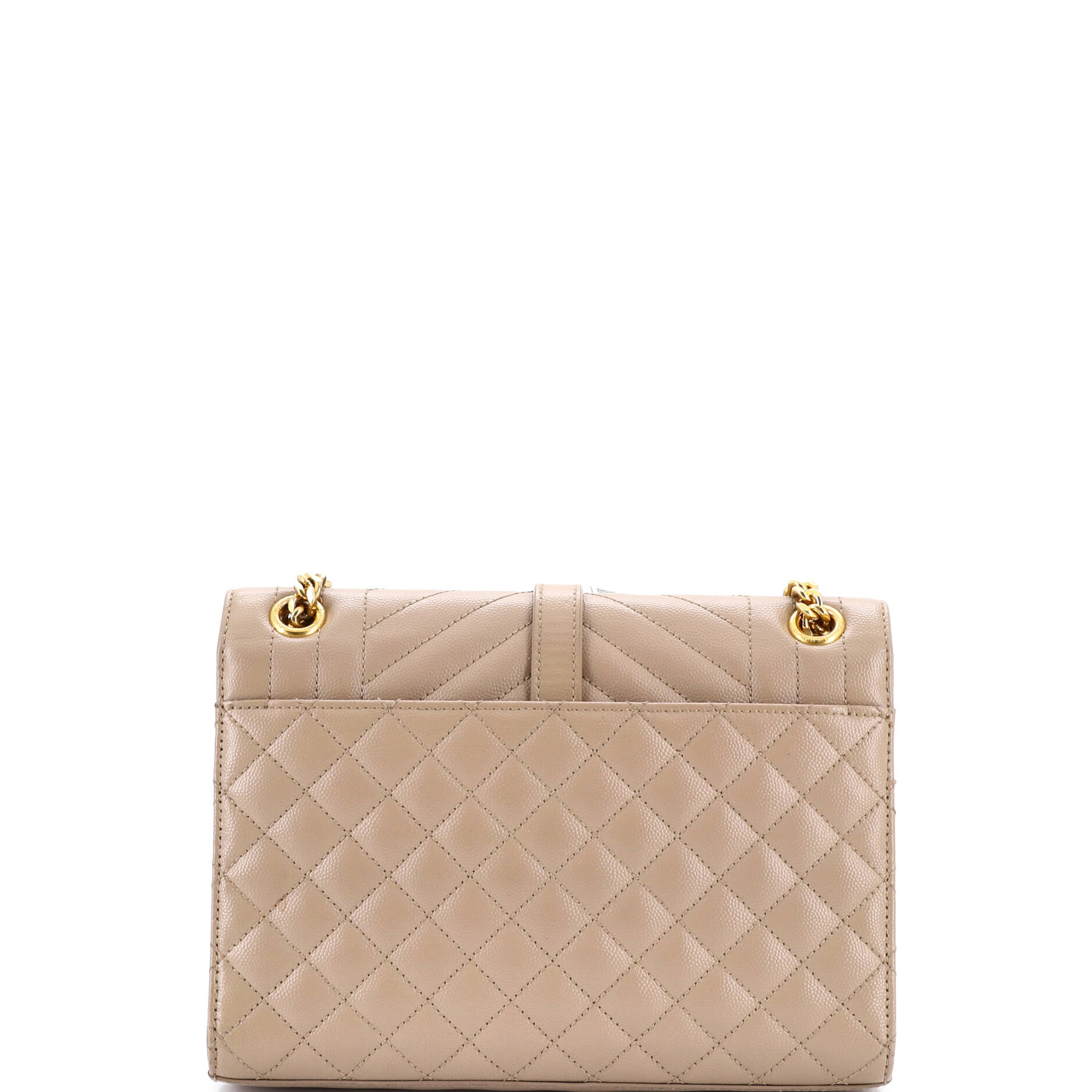 Classic Monogram Envelope Satchel Mixed Matelasse Leather Medium