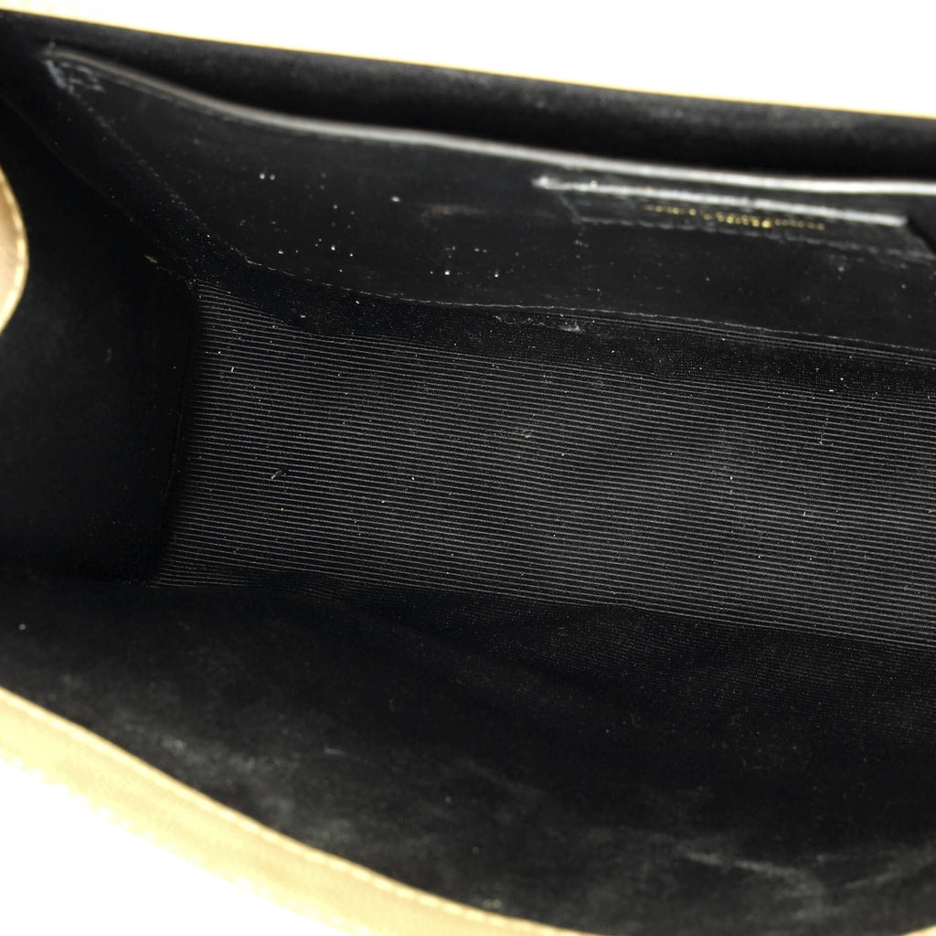 Classic Monogram Envelope Satchel Mixed Matelasse Leather Medium