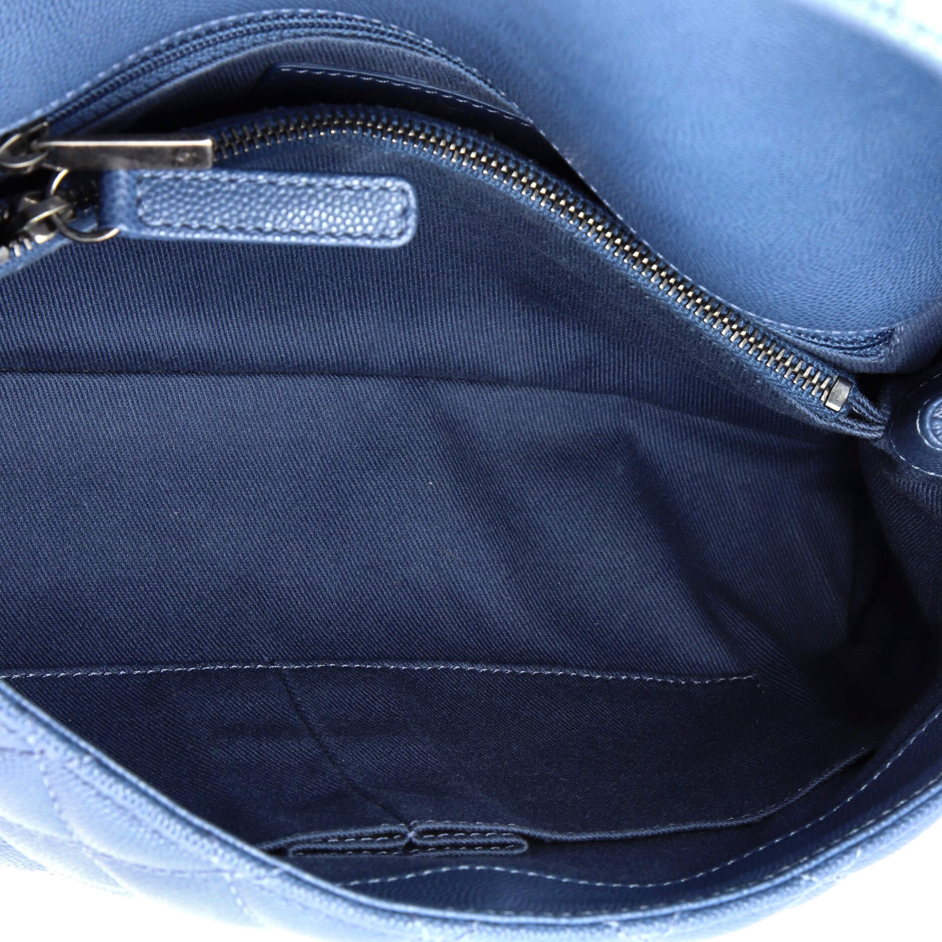 Coco Top Handle Bag Quilted Caviar Small