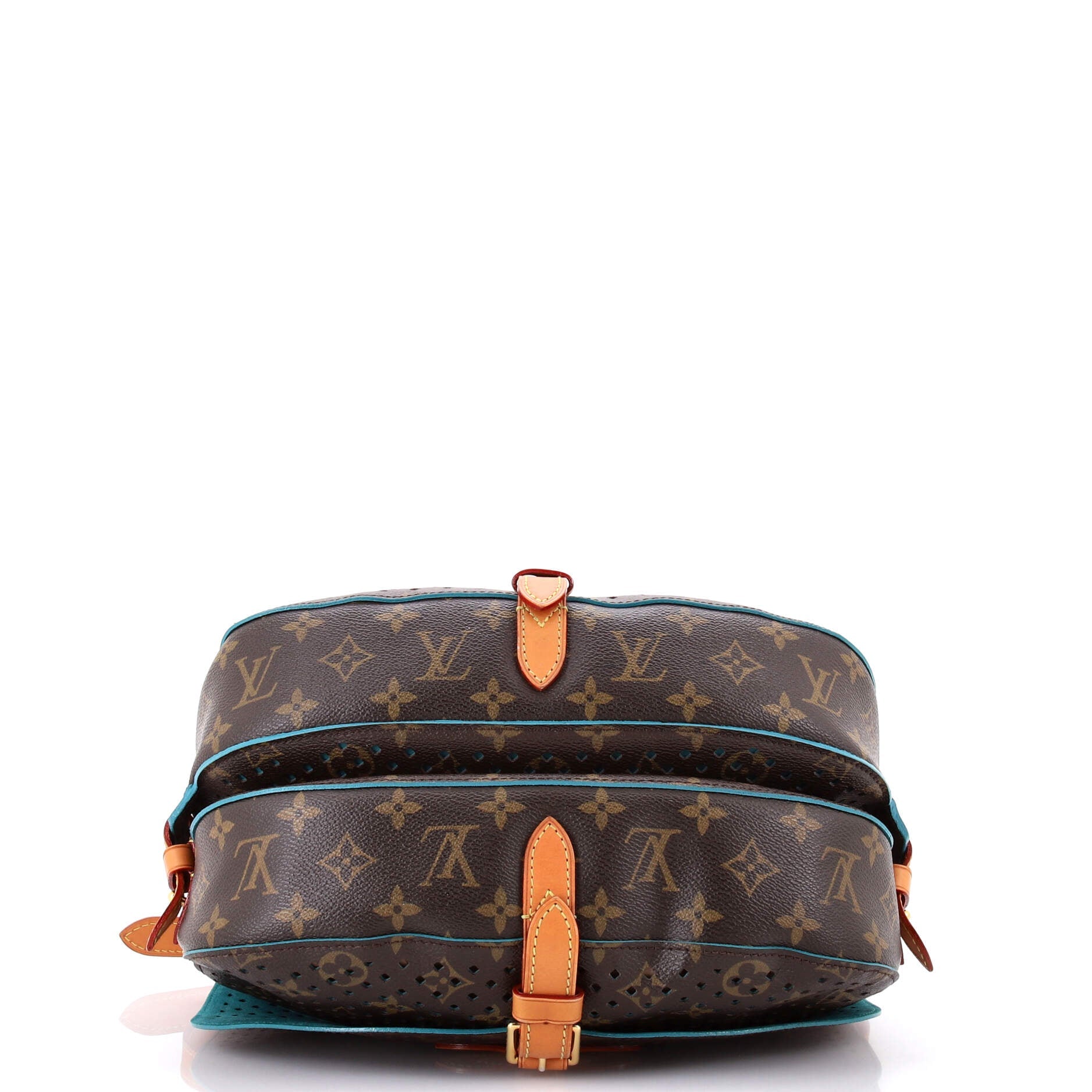 Flore Saumur Handbag Perforated Monogram Canvas