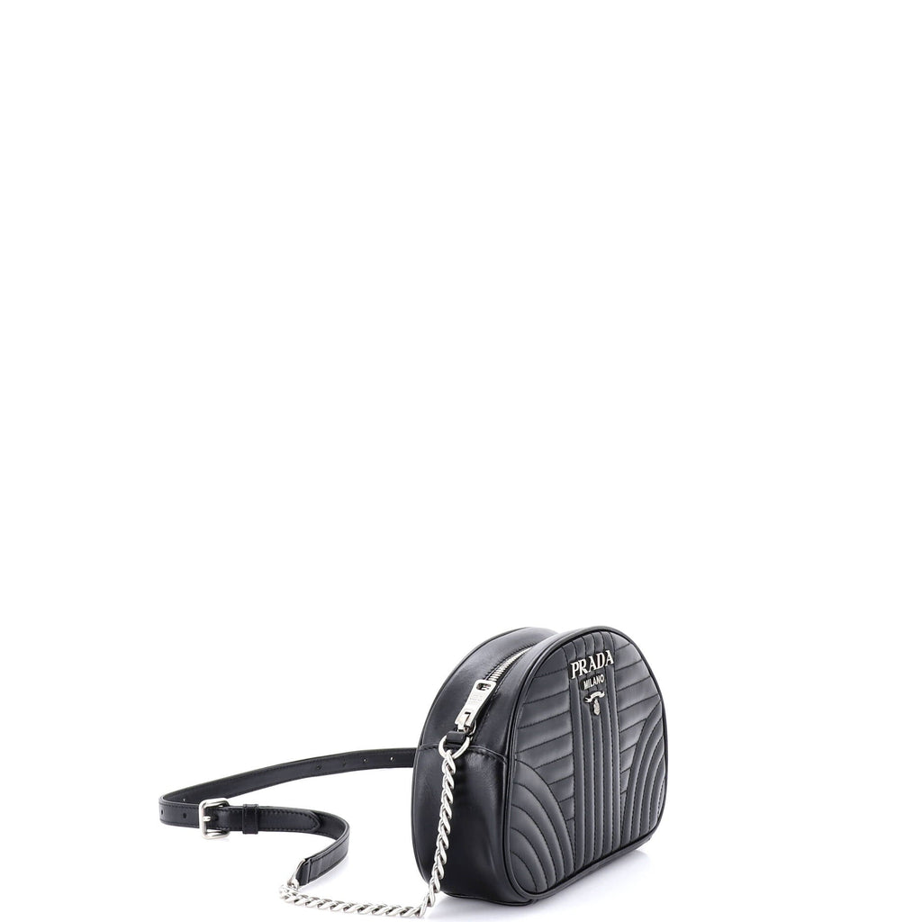 Dome Crossbody Bag Diagramme Quilted Leather Small