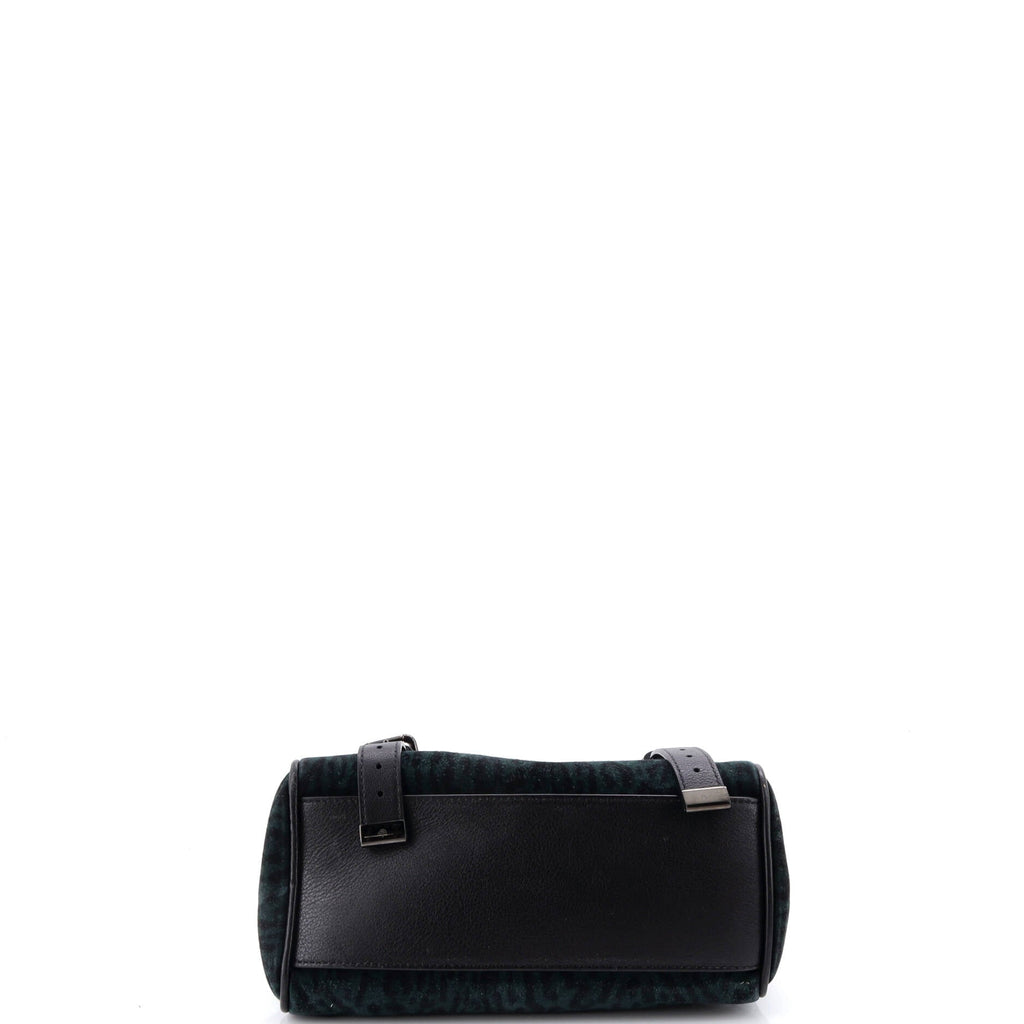 Alexa Satchel NM Printed Suede and Leather Mini