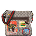 Courrier Zip Messenger GG Coated Canvas with Applique Medium