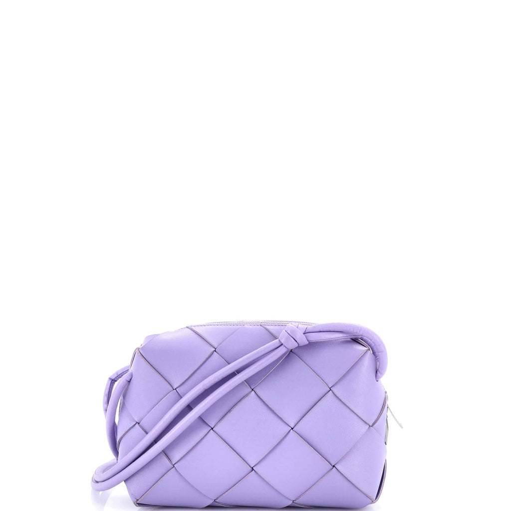 Cassette Camera Crossbody Bag Maxi Intrecciato Leather Small