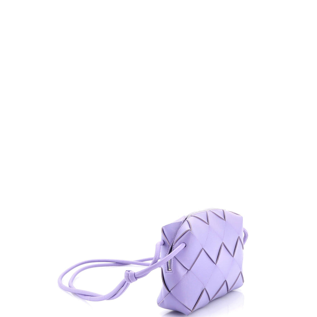 Cassette Camera Crossbody Bag Maxi Intrecciato Leather Small