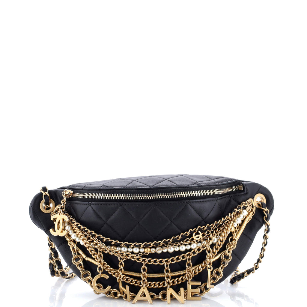 All About Chains Waist Bag Quilted Lambskin