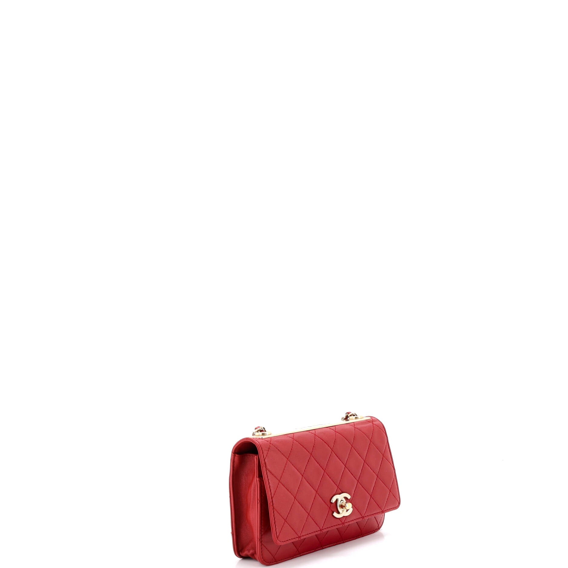 Trendy CC Wallet on Chain Quilted Lambskin