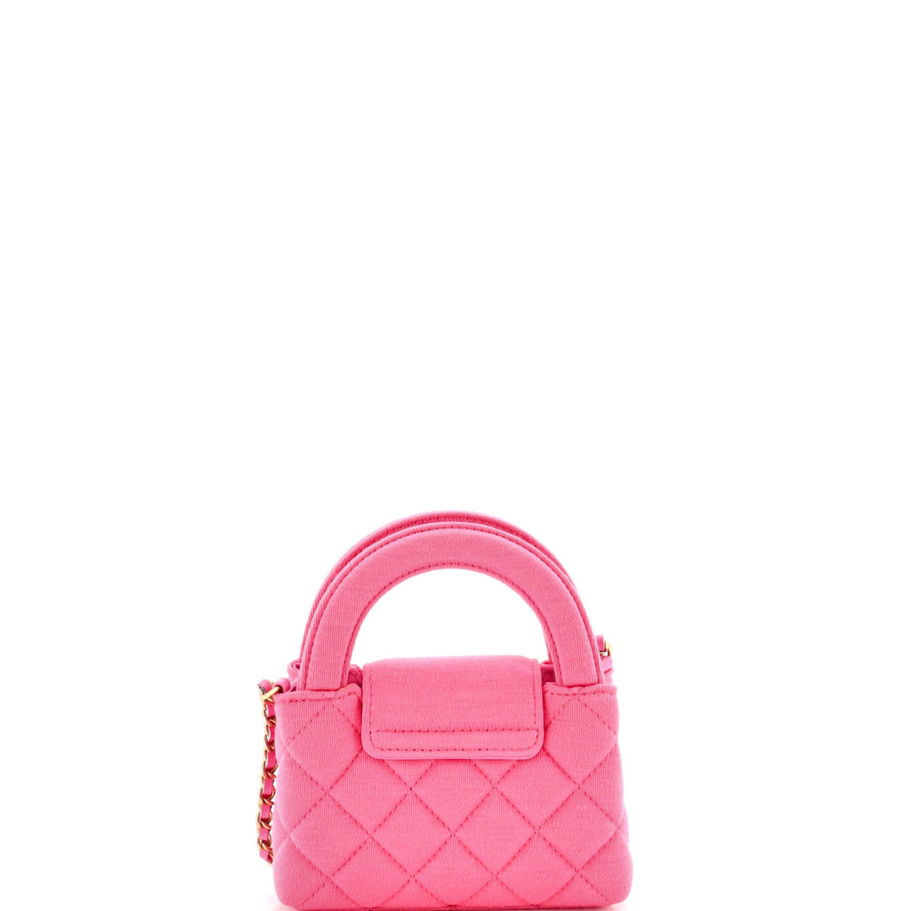 Kelly Top Handle Shopping Bag Quilted Jersey Nano