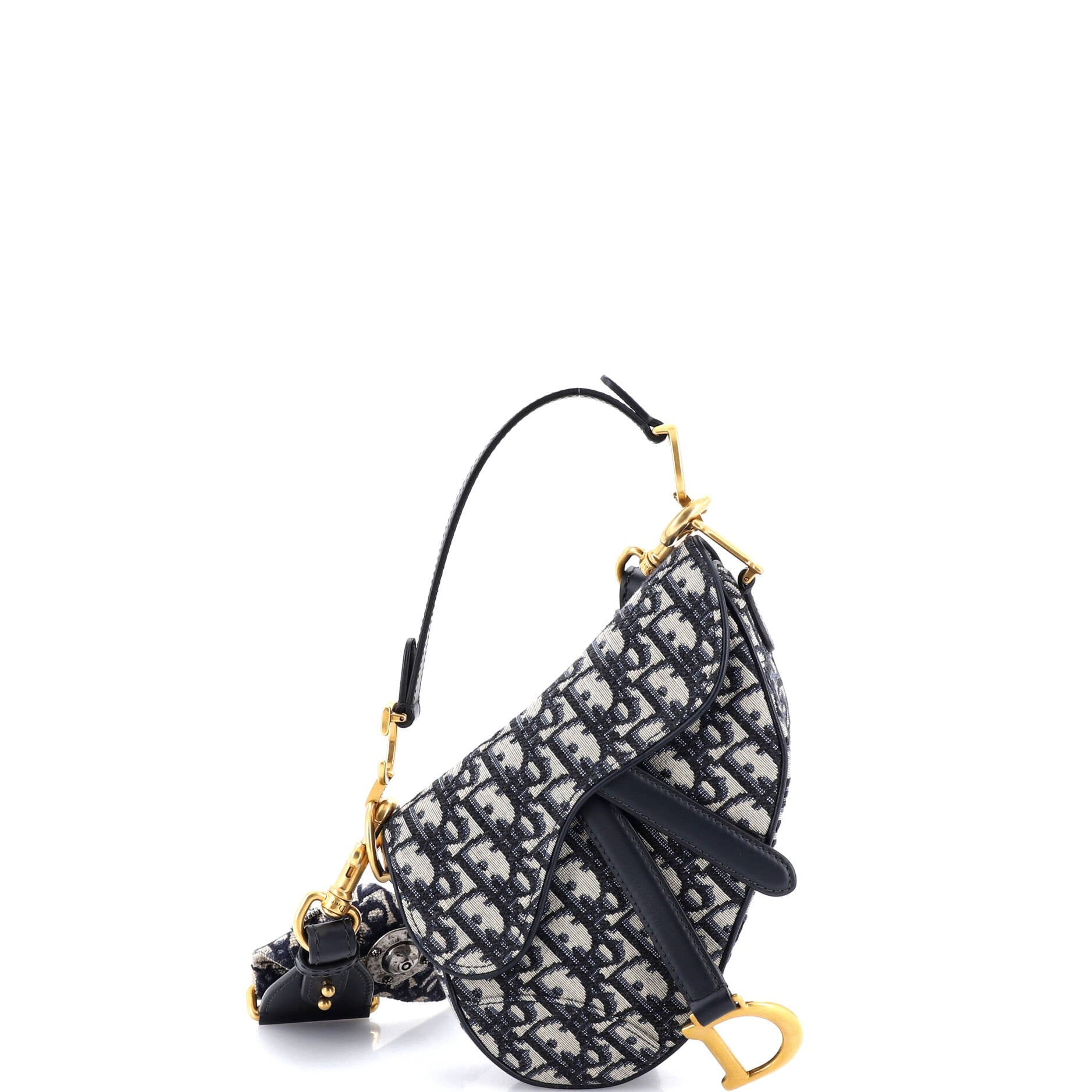 Saddle Handbag Oblique Canvas Mini