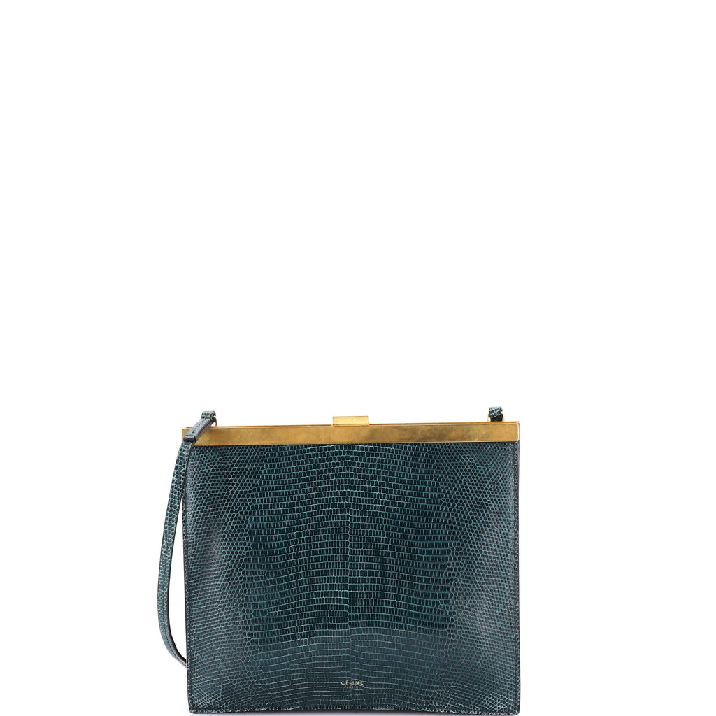 Clasp Crossbody Bag Lizard Mini