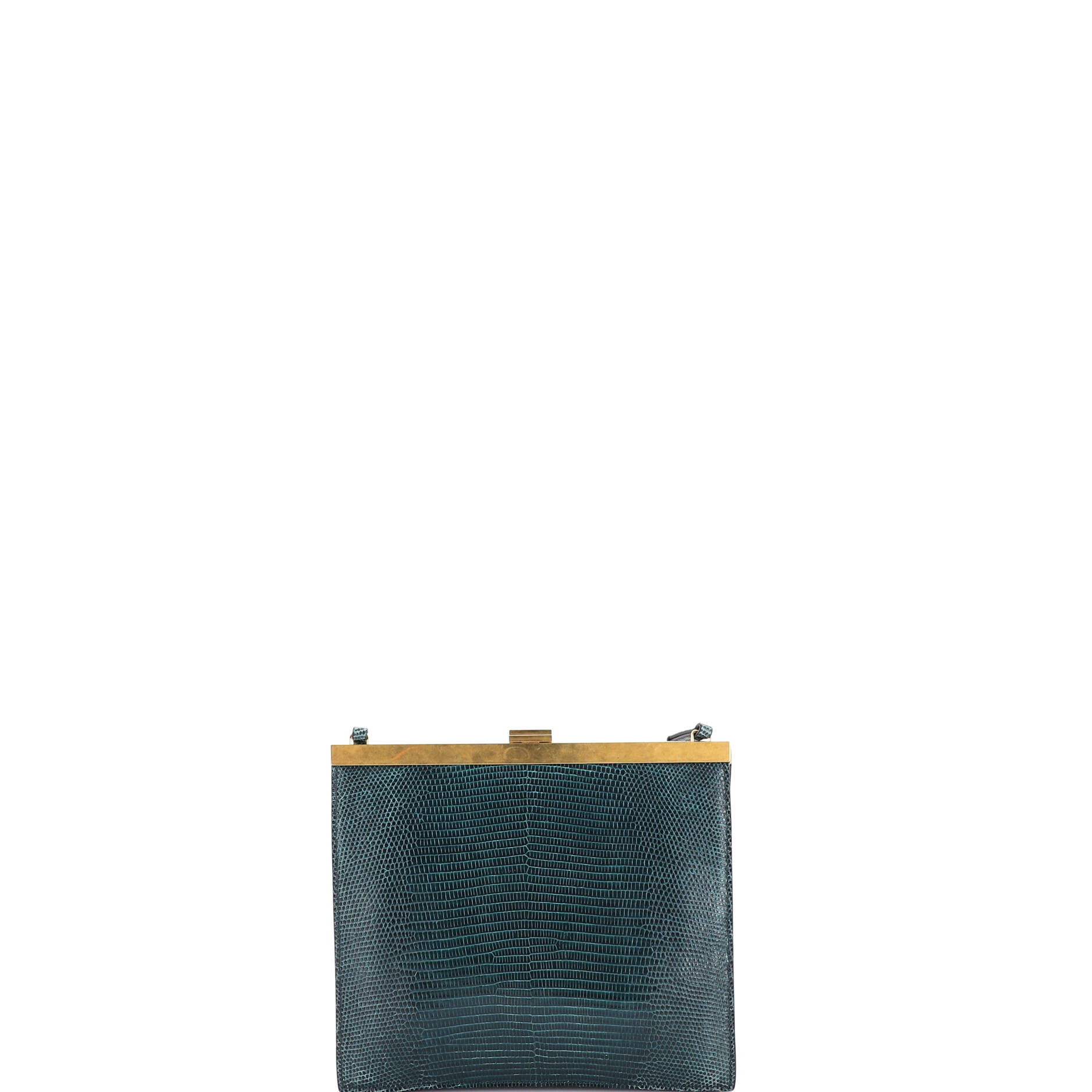 Clasp Crossbody Bag Lizard Mini