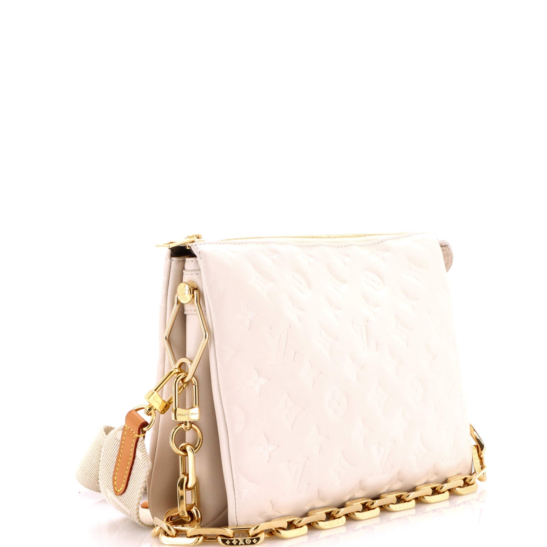 Coussin Bag Monogram Embossed Lambskin PM