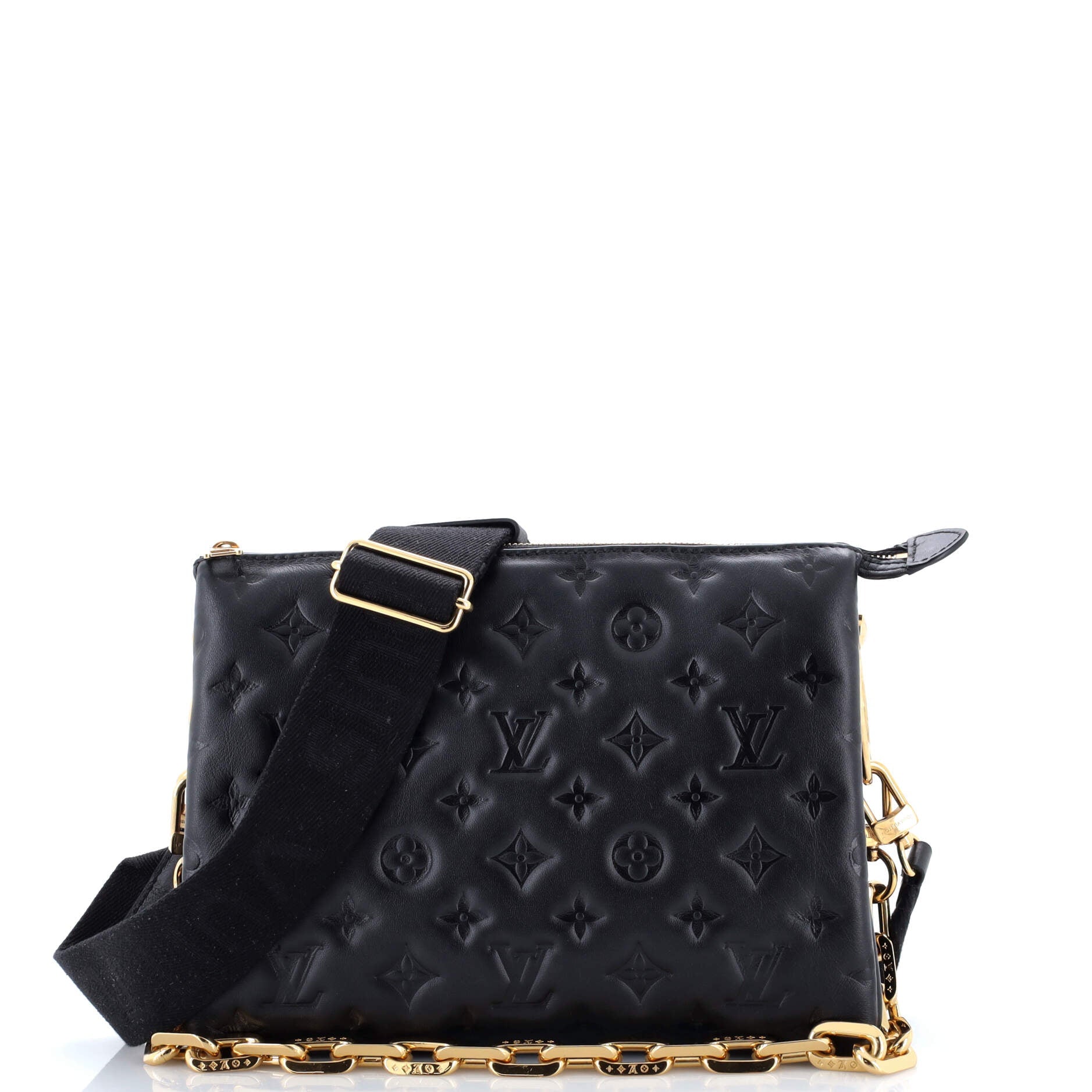 Coussin Bag Monogram Embossed Lambskin PM