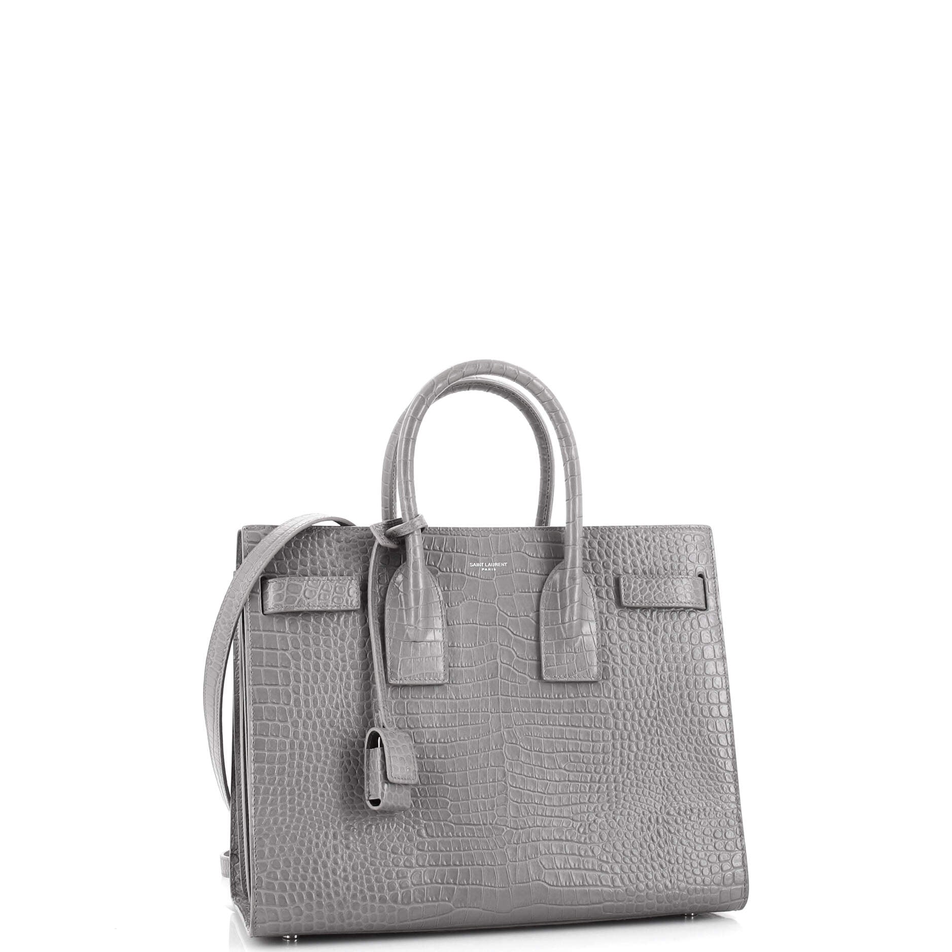 Sac de Jour NM Bag Crocodile Embossed Leather Small