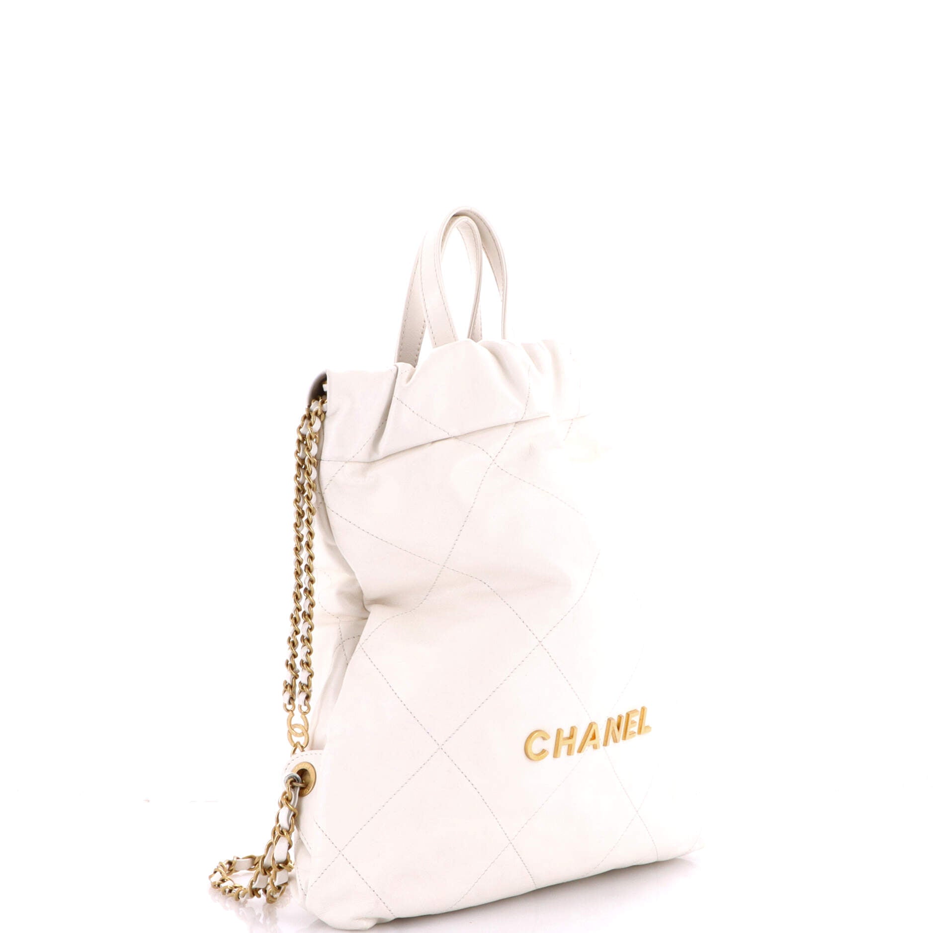22 Chain Backpack Quilted Calfskin Medium