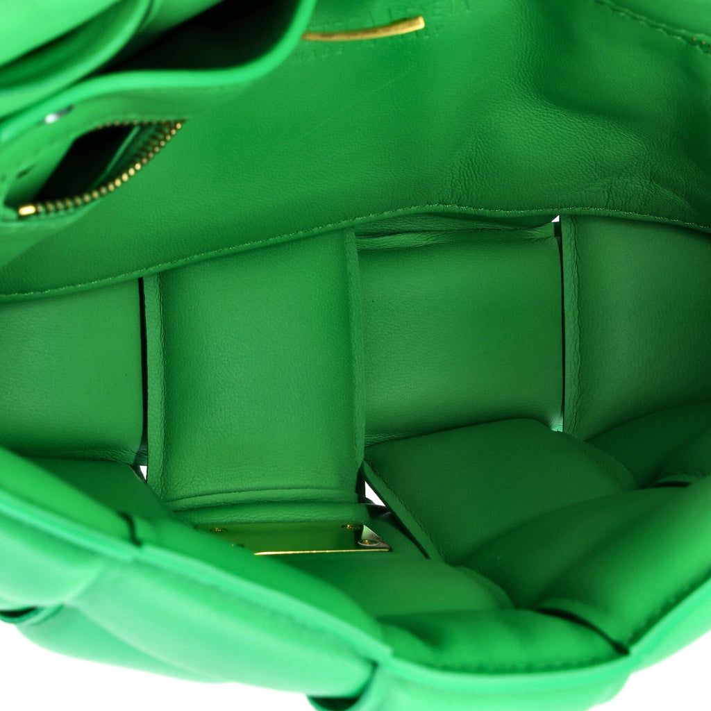 Cassette Chain Crossbody Bag Padded Maxi Intrecciato Leather