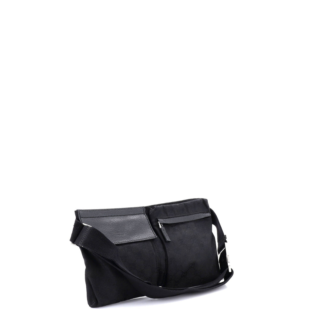 Vintage Double Belt Bag GG Canvas with Leather