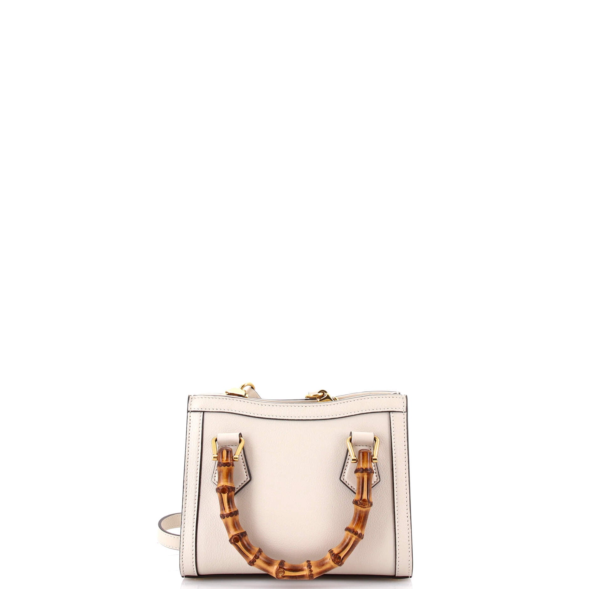 Diana NM Bamboo Handle Tote Leather Mini