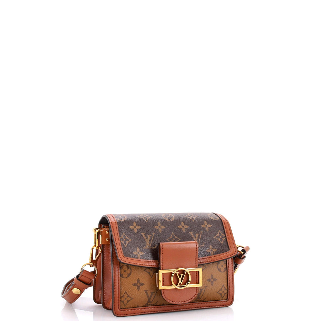 Dauphine Shoulder Bag Reverse Monogram Canvas Mini
