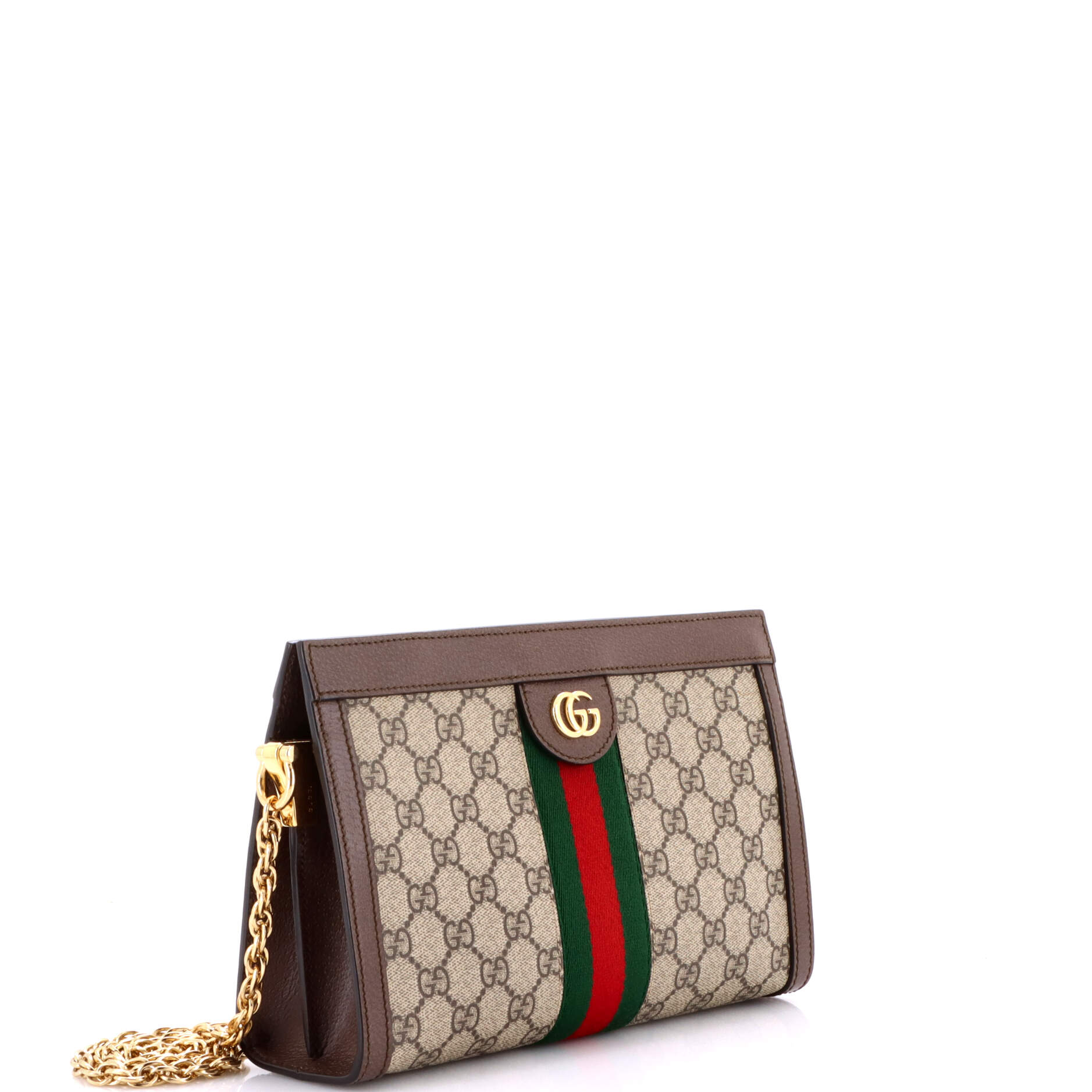 Ophidia Chain Shoulder Bag GG Coated Canvas Small