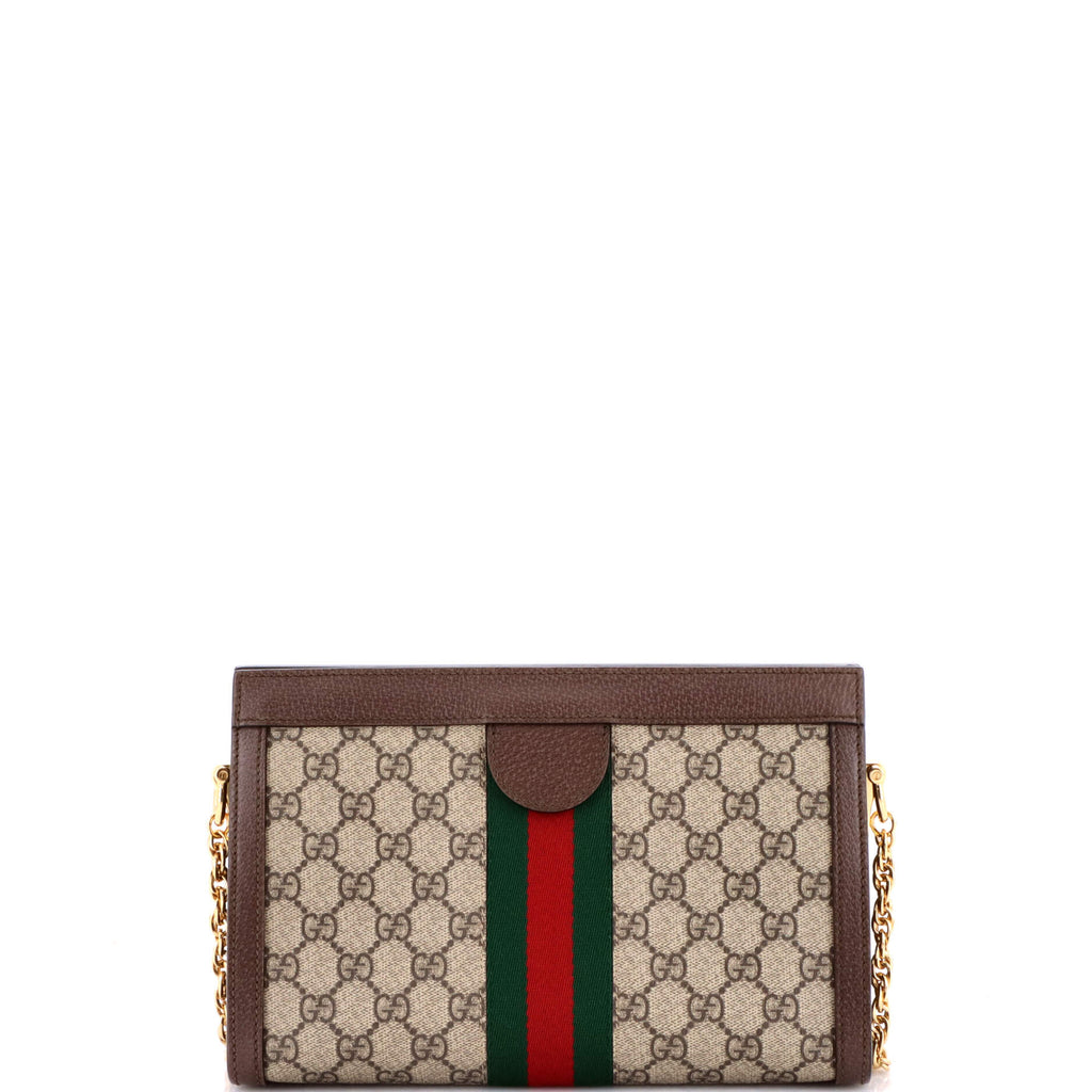 Ophidia Chain Shoulder Bag GG Coated Canvas Small