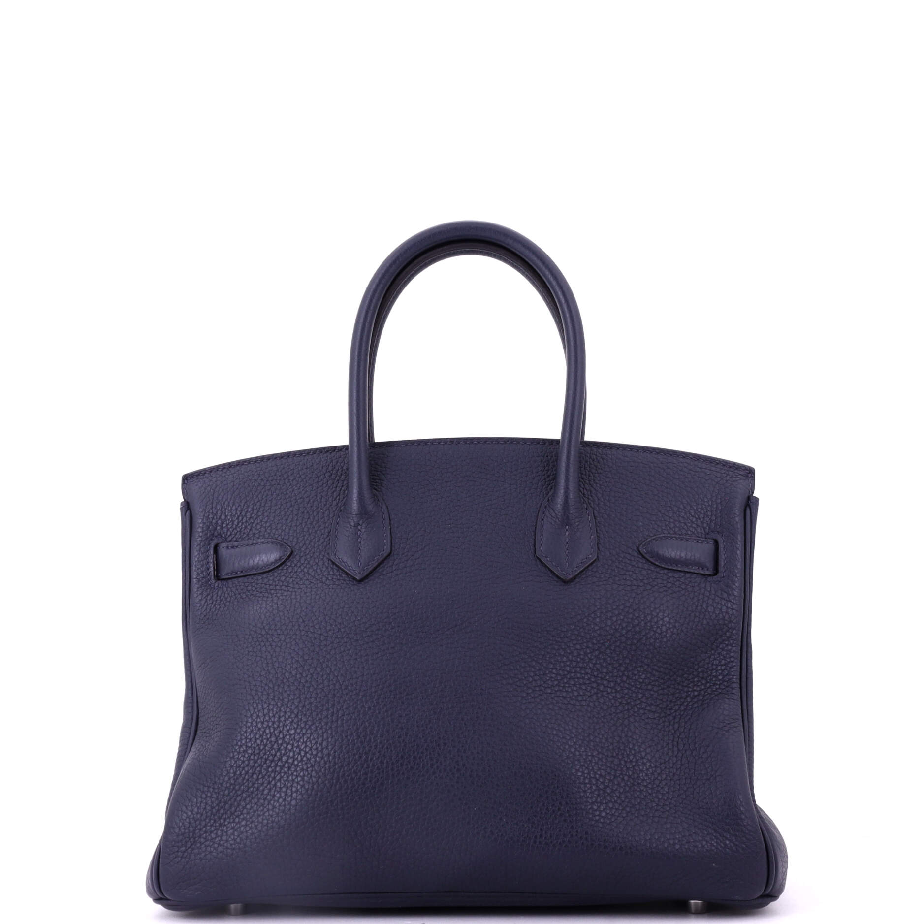 Birkin Handbag Verso Clemence with Palladium Hardware 30