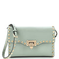 Rockstud Flip Lock Flap Bag Leather Medium