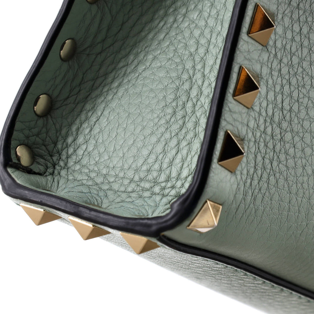 Rockstud Flip Lock Flap Bag Leather Medium