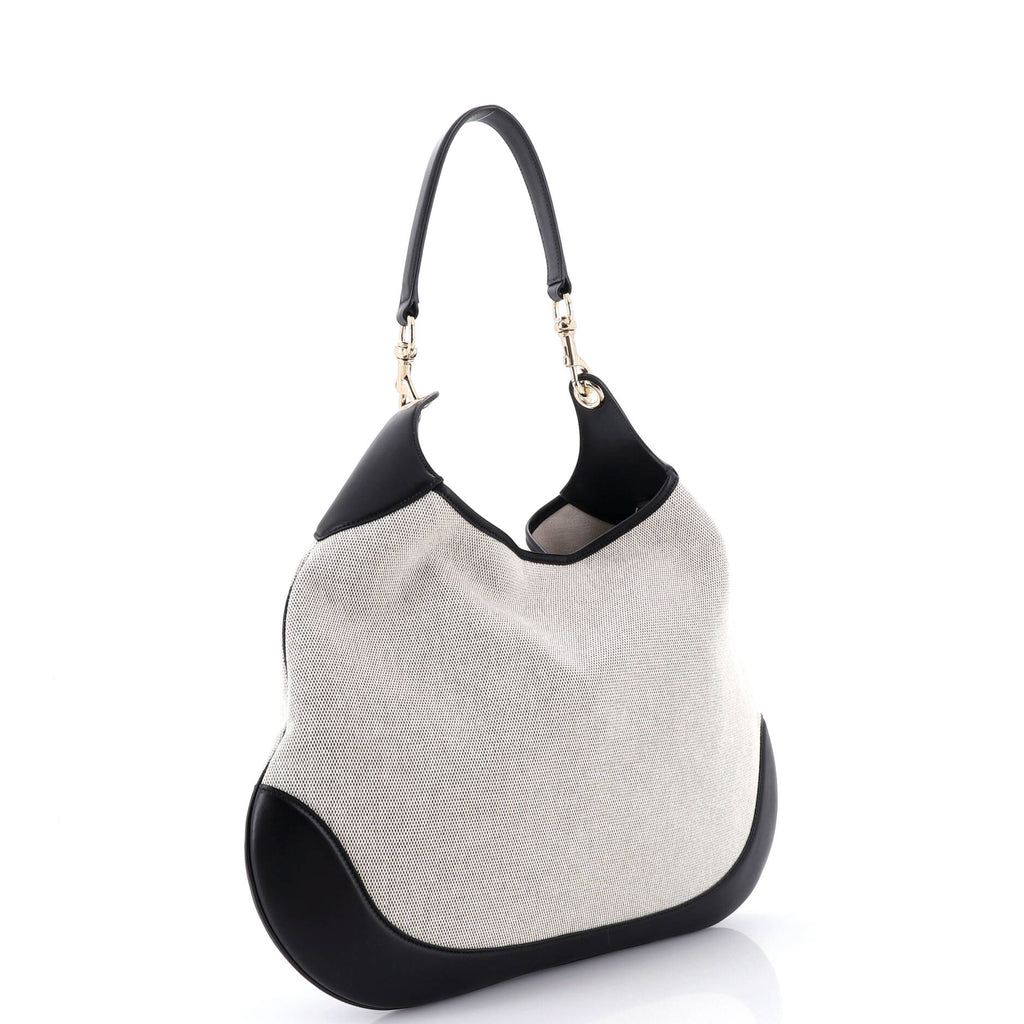 B Shoulder Bag Canvas Large