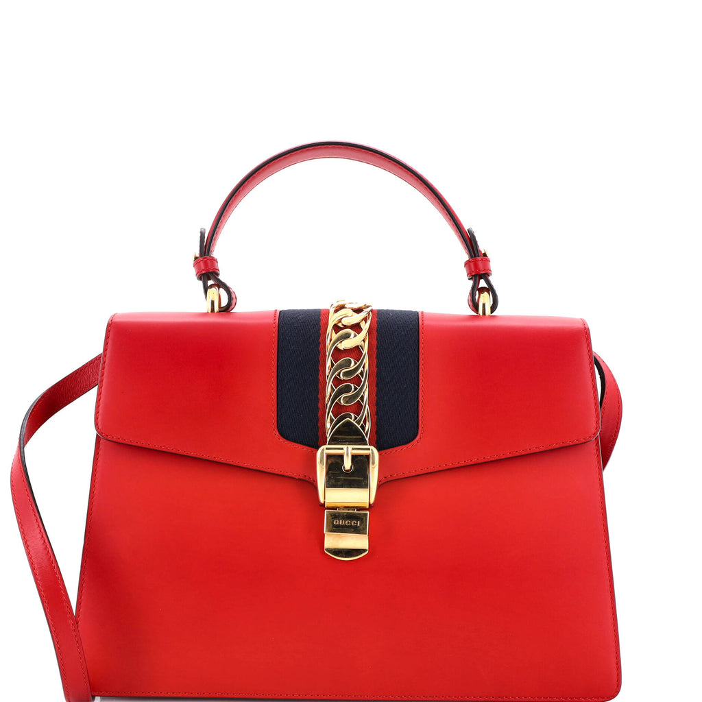 Sylvie Top Handle Bag Leather Medium