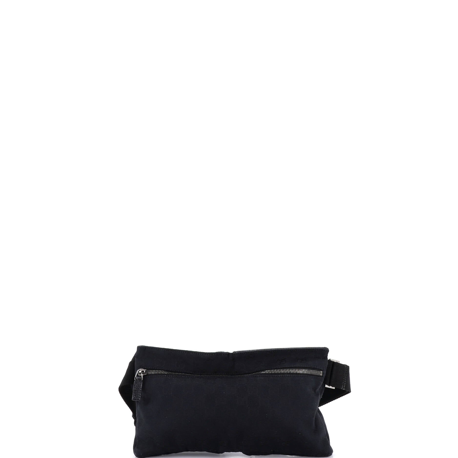Vintage Double Belt Bag GG Canvas with Leather