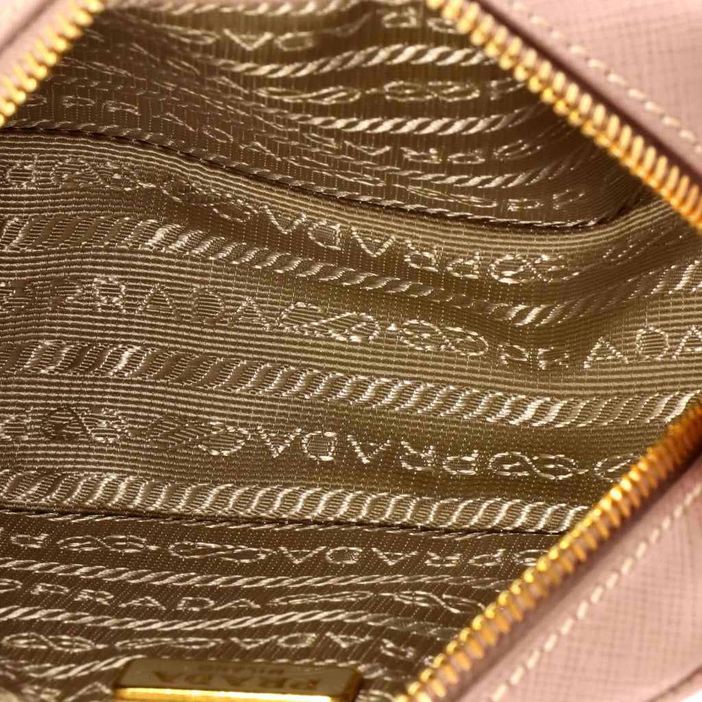 Zip Crossbody Bag Saffiano Leather Mini