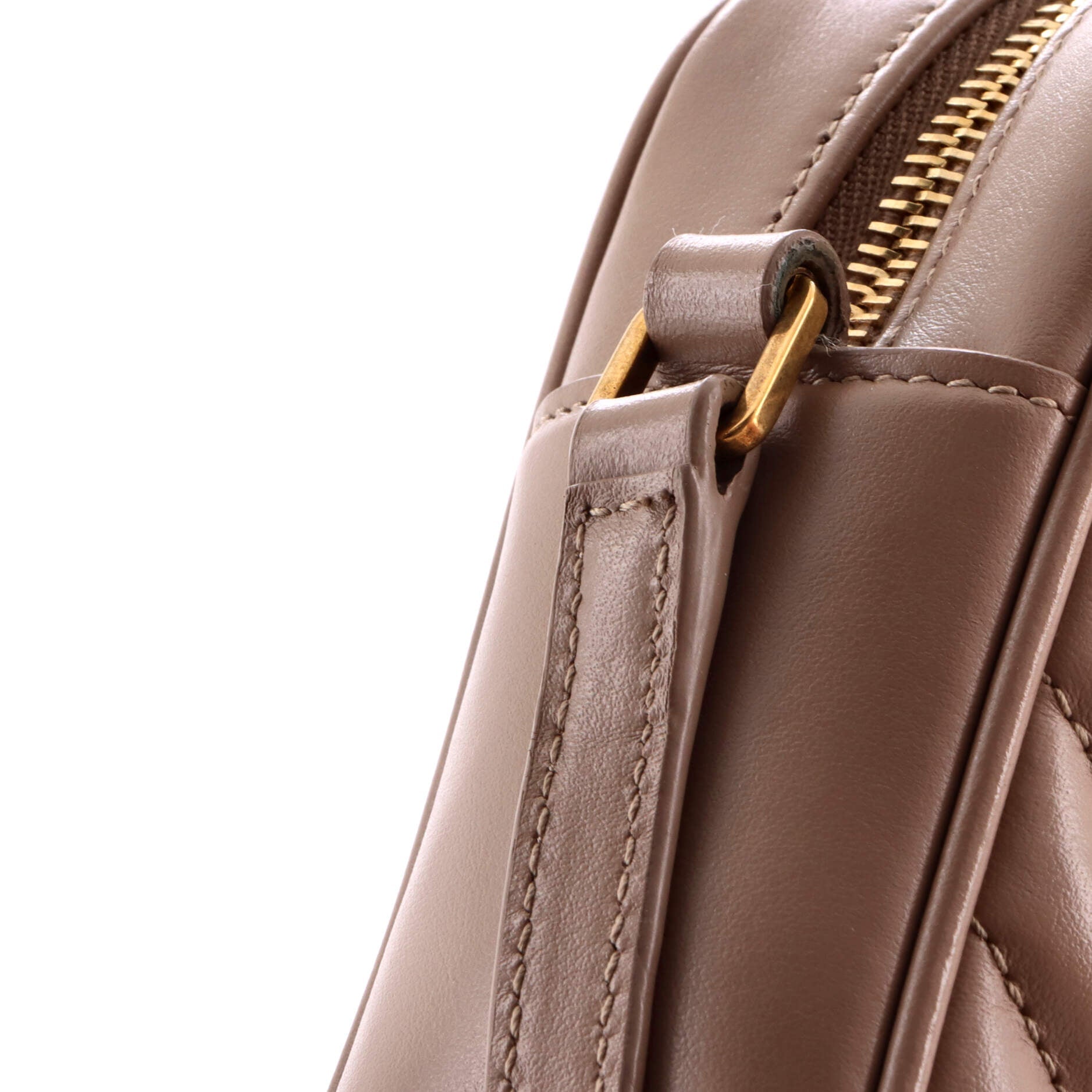 Lou Camera Bag Matelasse Chevron Leather Small