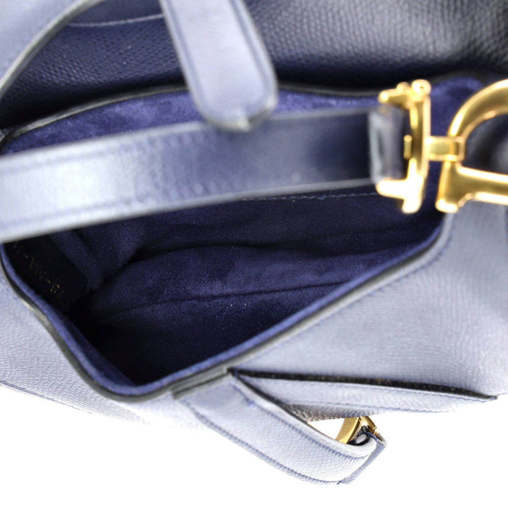 Saddle Handbag Leather Mini