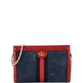 Ophidia Chain Shoulder Bag Suede Small