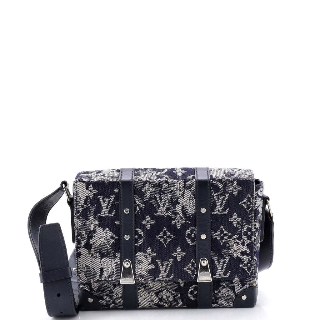 Trunk Messenger Bag Monogram Tapestry Canvas