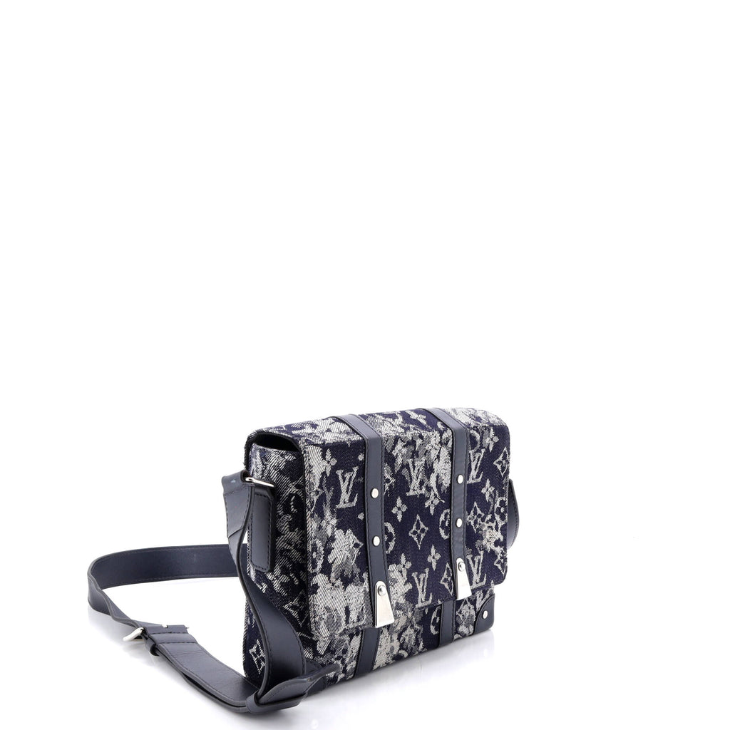 Trunk Messenger Bag Monogram Tapestry Canvas