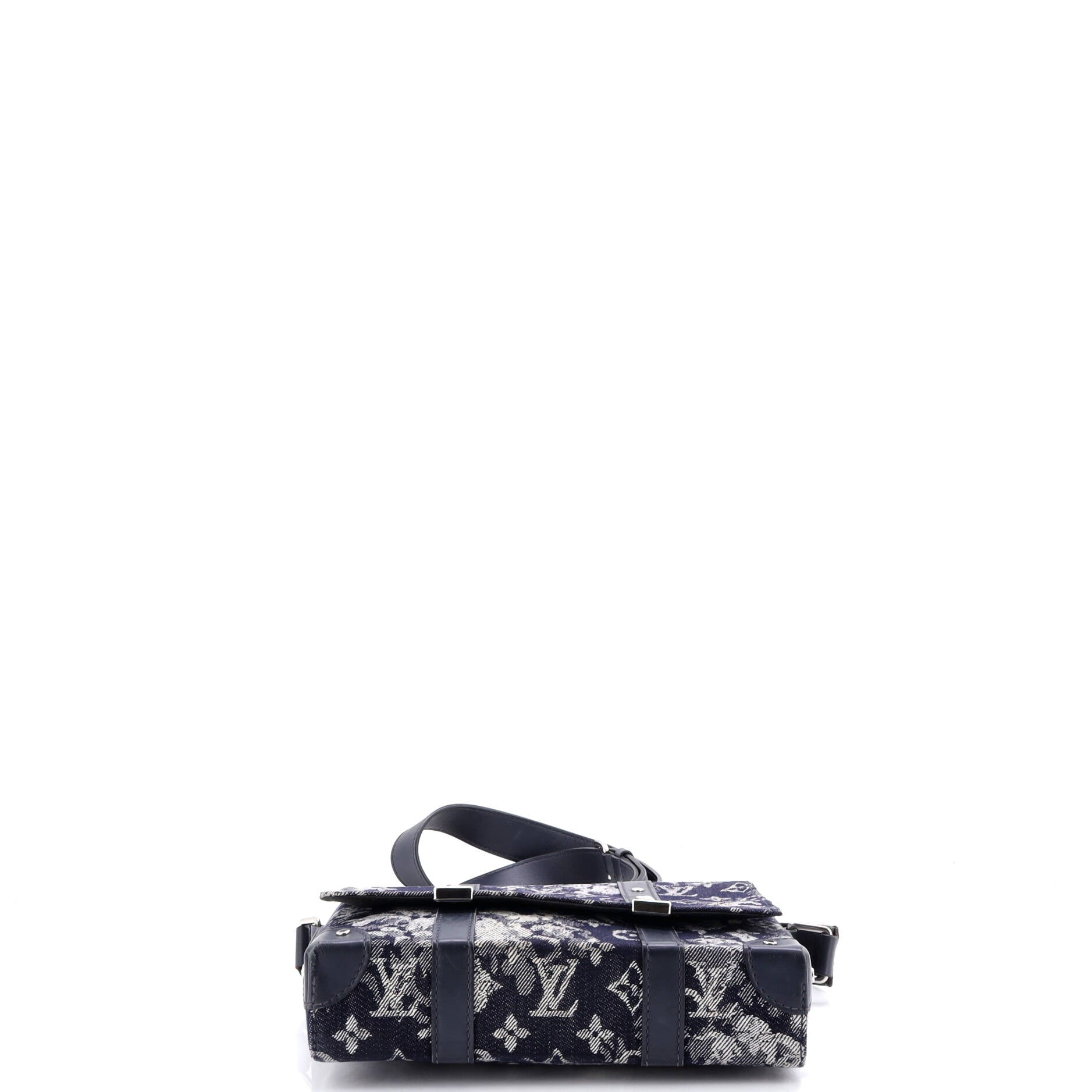 Trunk Messenger Bag Monogram Tapestry Canvas