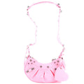 Le Cagole Giant Studs Shoulder Bag Patent XS