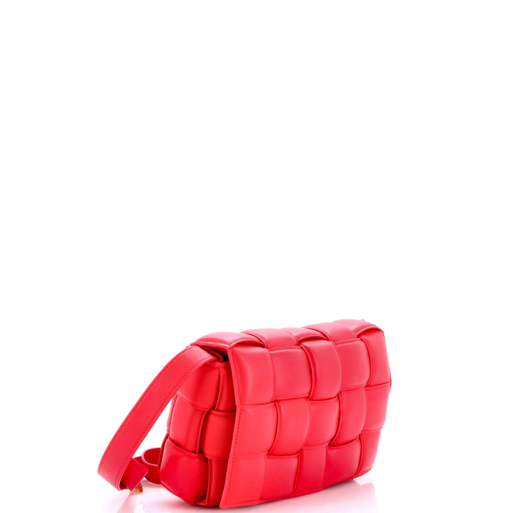 Cassette Crossbody Bag Padded Maxi Intrecciato Leather