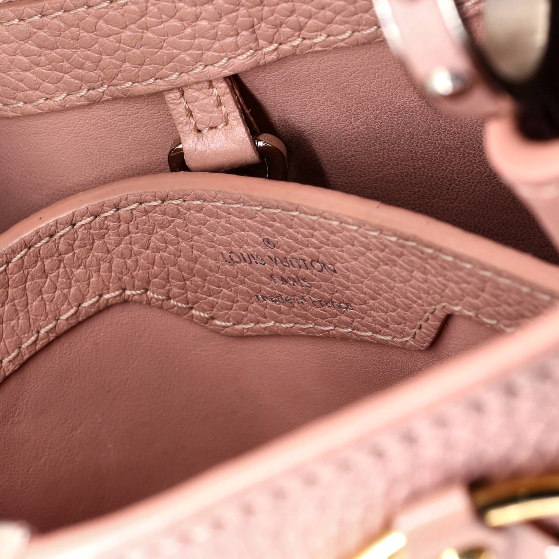 Capucines Bag Leather with Embellished Detail BB