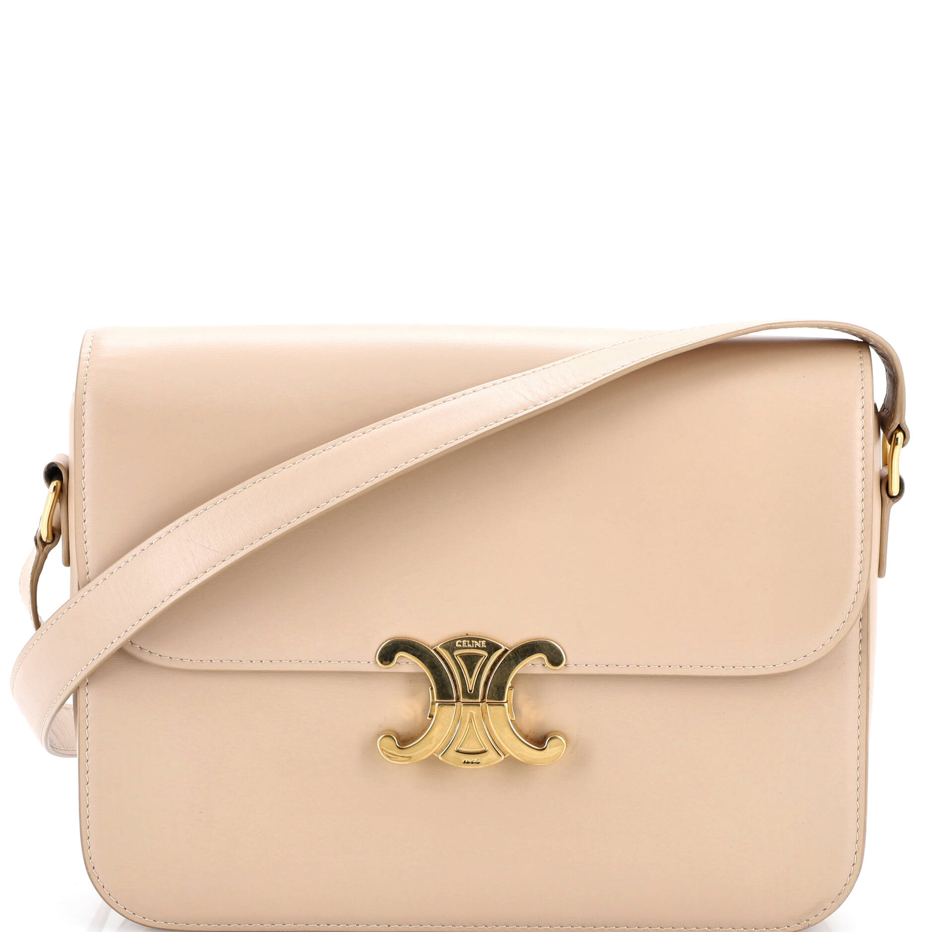 Triomphe Shoulder Bag Smooth Calfskin Medium