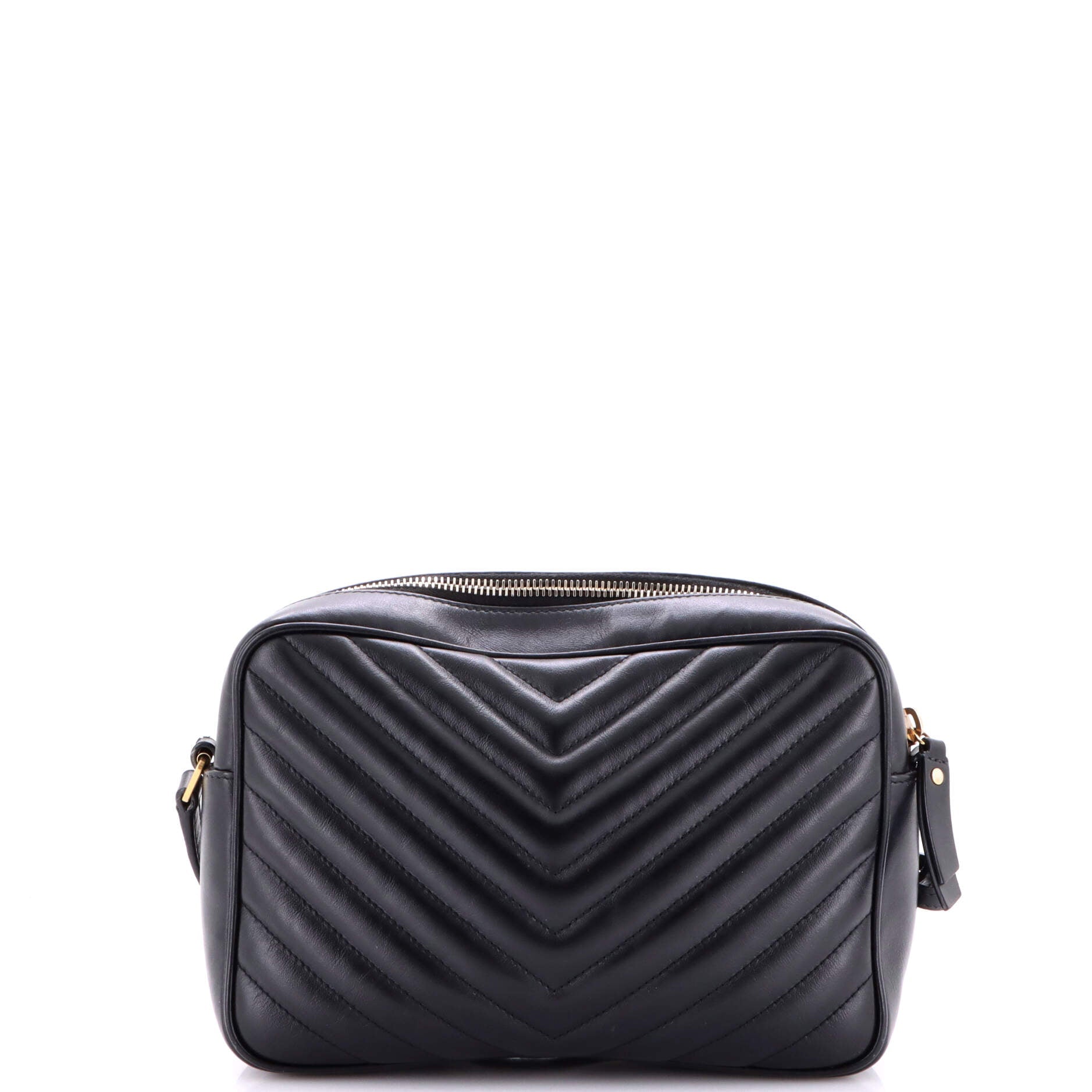 Lou Camera Bag Matelasse Chevron Leather Small