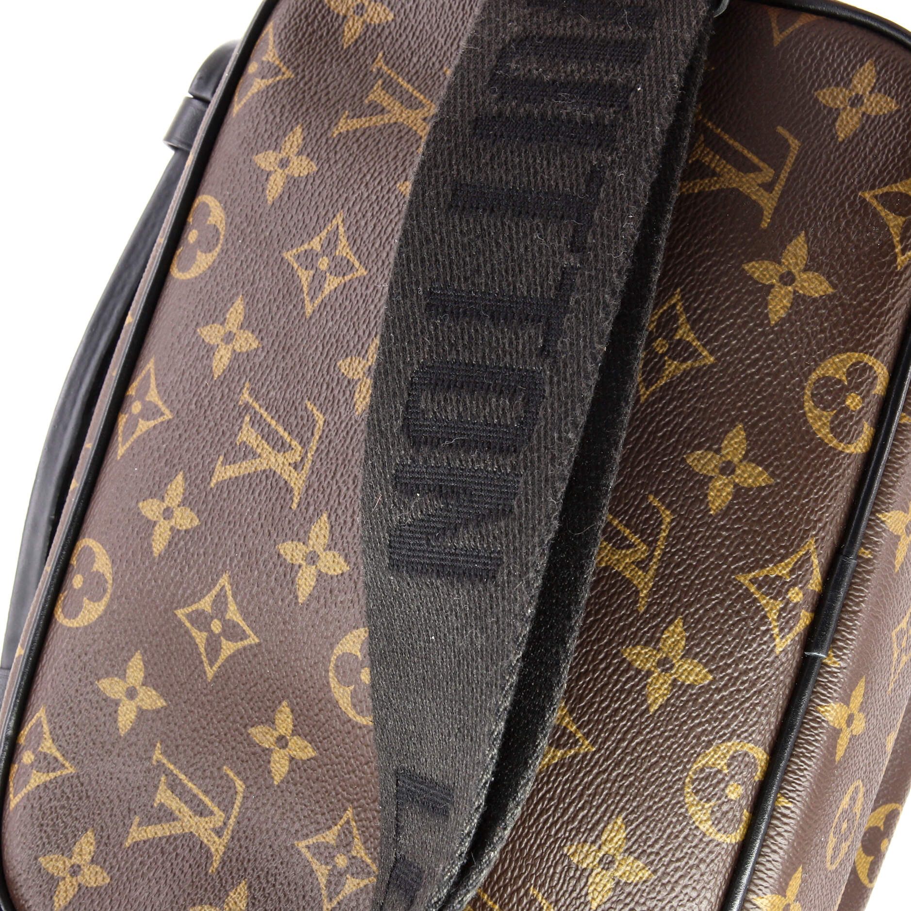 S Lock Messenger Bag Macassar Monogram Canvas
