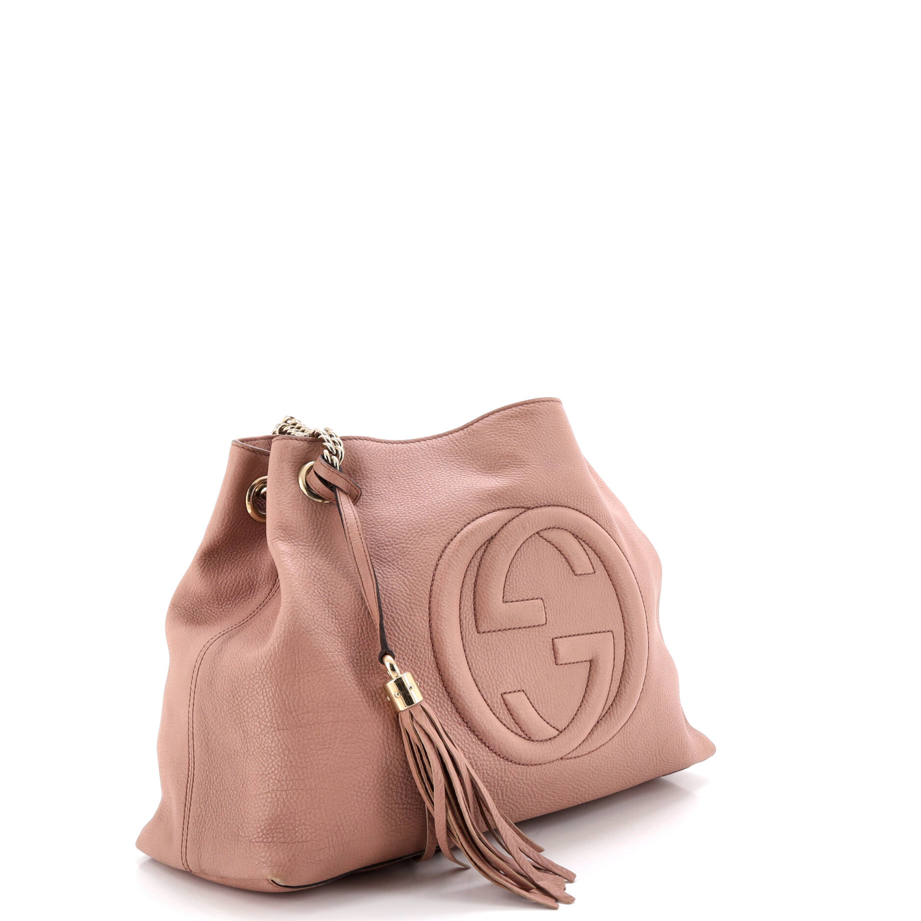 Soho Chain Strap Shoulder Bag Leather Medium