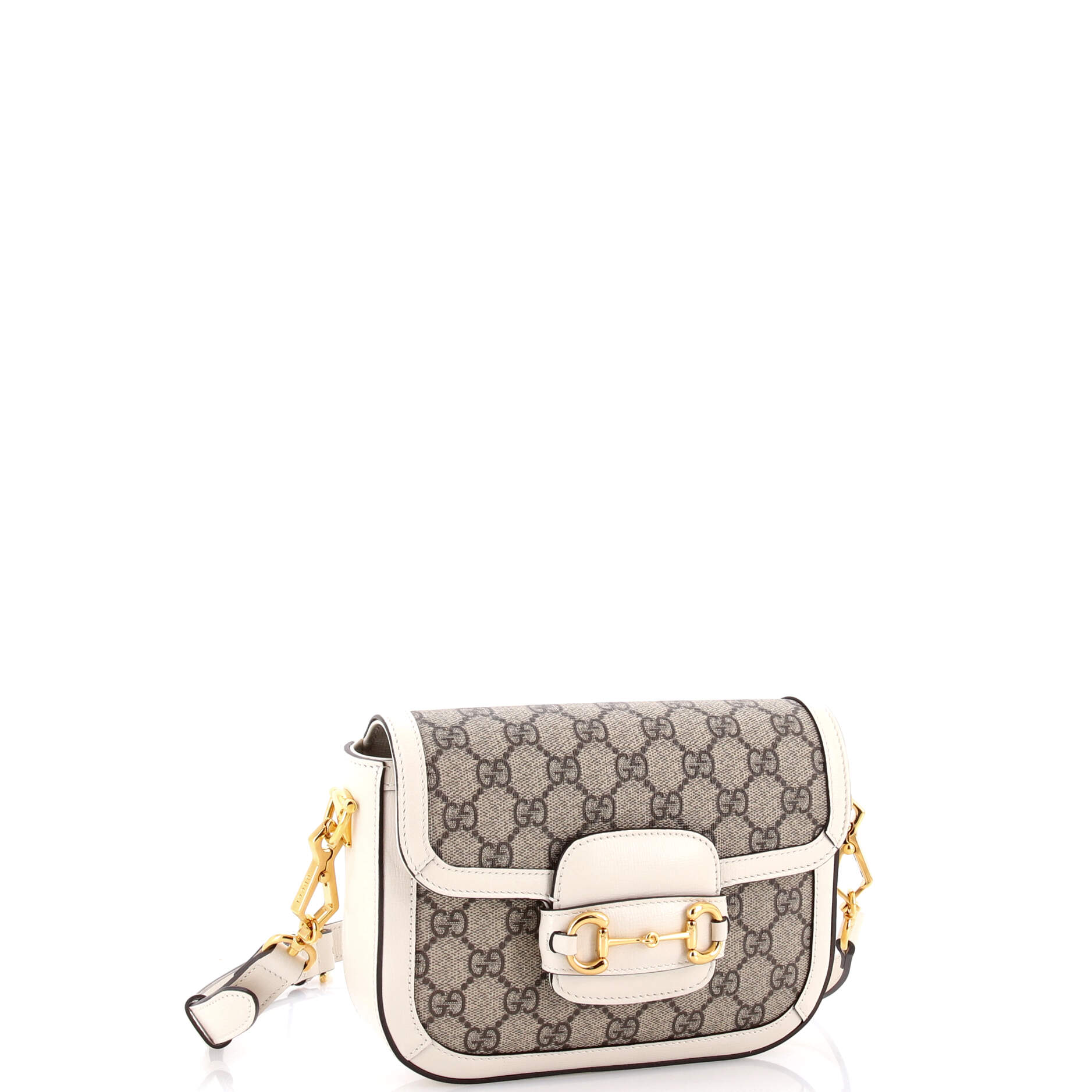 Horsebit 1955 Shoulder Bag GG Coated Canvas with Leather Mini